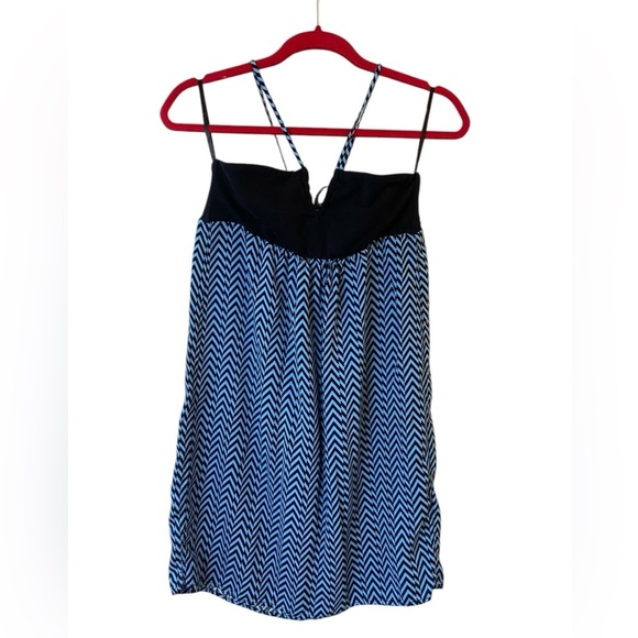 Volcom Blue Striped Halter Dress Medium - Picture 9 of 15
